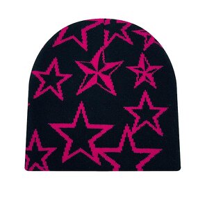 Knitted Beanie Supplier - Wholesale Custom Tags Cuffless Jacquard Embroidery