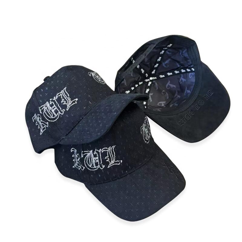Snapback Baseball Cap Supplier - Custom Rhinestone 5 Panel Hat