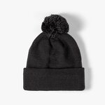 Knitted Beanie Factory - Winter Outdoor Cuff Embroidery Jacquard Pom Pom