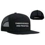 Baseball Hat Factory - Wholesale Plain Flat Brim Embroidery Leather Patch