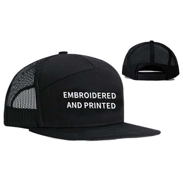 Baseball Hat Factory - Wholesale Plain Flat Brim Embroidery Leather Patch