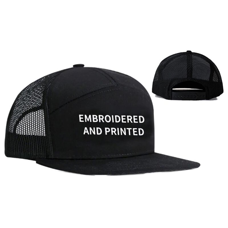 Baseball Hat Factory - Wholesale Plain Flat Brim Embroidery Leather Patch