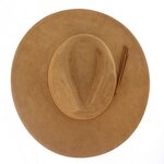 Suede Fedora Hat Factory - Wholesale Custom Brand Tags 9.5cm Wide Brim