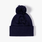 Knitted Beanie Factory - Winter Outdoor Cuff Embroidery Jacquard Pom Pom