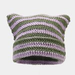 Knitted Beanie Supplier - Wholesale Jacquard Custom Label Cat Ear