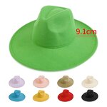 Fedora Hat Supplier - Vintage Solid Color Custom Brand Label Felt