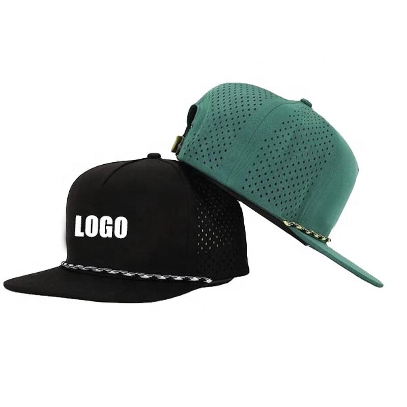 Golf Hat Supplier - Blank 5 Panel Laser Cutting Waterproof Nylon