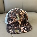 Mesh Trucker Snapback Hat Factory - Print Camouflage Contrast Flat Brim