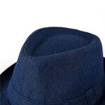 Jazz Hat Supplier - Wholesale Solid Color Custom Men Private Woven Label