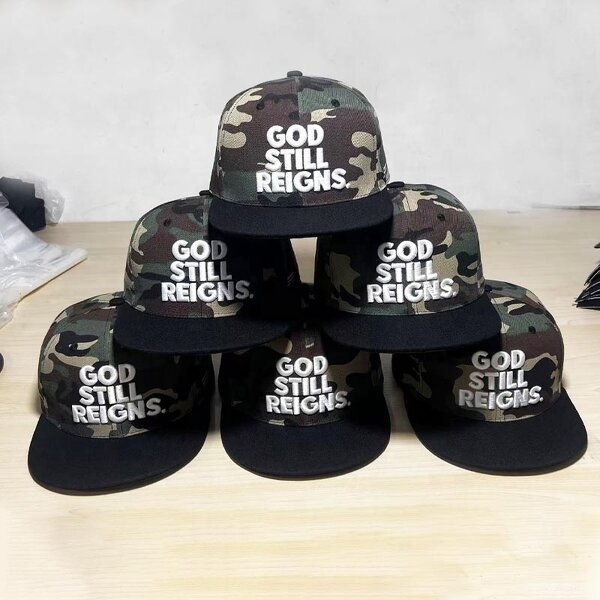 Camo Snapback Hat Factory - Low MOQ 3D Embroidery 6 Panel