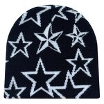 Knitted Beanie Supplier - Wholesale Custom Tags Cuffless Jacquard Embroidery