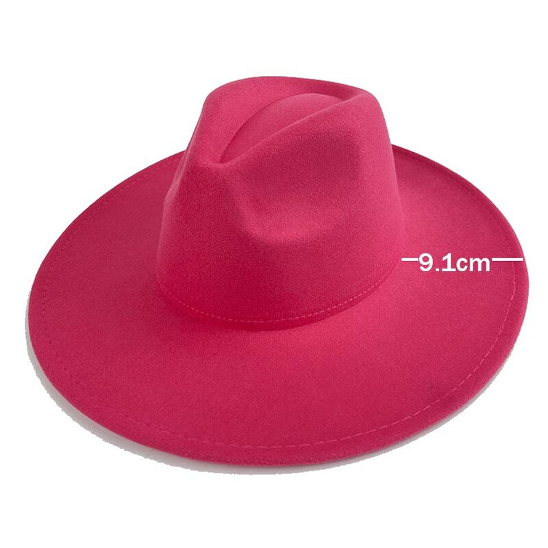 Fedora Hat Supplier - Vintage Solid Color Custom Brand Label Felt