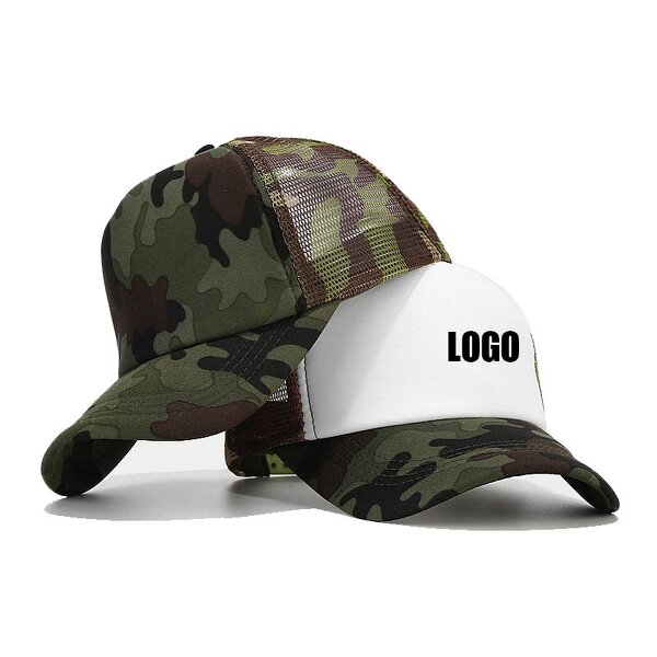 Trucker Hat Supplier - Low MOQ Custom Patch Sublimation Print Camo