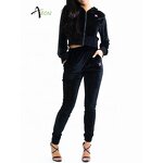 Women's Tracksuit Factory - Custom Velvet Crop Set