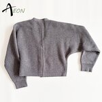 Women's Cardigan Factory - Patent Knit Oversized Top