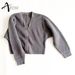 Women's Cardigan Factory - Patent Knit Oversized Top