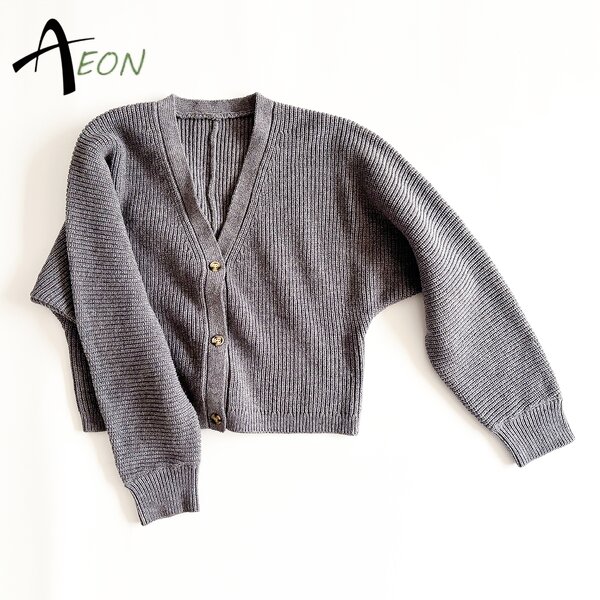 Women's Cardigan Factory - Patent Knit Oversized Top