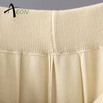 Women's Knit Set Factory - T-shirt Wide-leg Pants Set