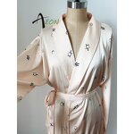 Custom Print Kimono Robe Factory - Long Silky Robe