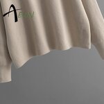 Women's Knit Set Factory - Polo Neck Sweater Skirt Set