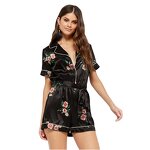 Women's Print Pajamas Factory - Custom Silk Satin Shorts