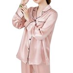 Custom Pajamas Factory - Silk Satin Long PJ Set Manufacturer