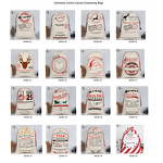Cotton Canvas Bag Factory - Printed Christmas Sack Supplier