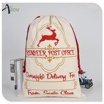 Cotton Canvas Bag Factory - Printed Christmas Sack Supplier