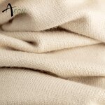 Women's Knit Set Factory - V Neck Cable Knit Pants Set