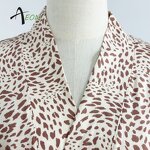Modal Short Robe Factory - Leopard Print Bath Robe