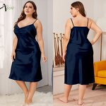 Plus Size Nightgown Factory - Oversize Slip Nightdress
