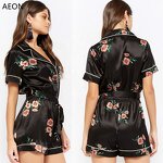 Women's Bodysuit Factory - Floral Print Jumpsuit Supplier