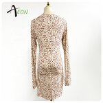 Modal Short Robe Factory - Leopard Print Bath Robe