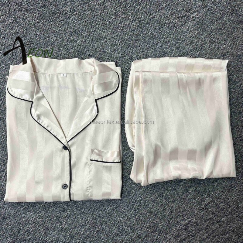 Women's Satin Pajamas Factory - Jacquard Pajama Set Manufacturer