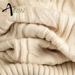 Women's Knit Set Factory - V Neck Cable Knit Pants Set
