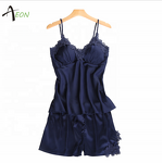Satin Lace Cami Set Factory - Sexy Elegant Lingerie Set