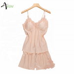 Satin Lace Cami Set Factory - Sexy Elegant Lingerie Set