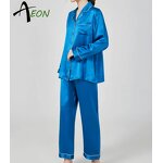 Custom Pajamas Factory - Silk Satin Long PJ Set Manufacturer