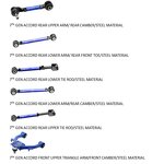 Lower Control Arm Factory - Adjustable Front Lower Arm for Honda Accord