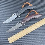 Damascus Folding Knife Factory - Wood/G10 Handle High Hardness Outdoor