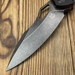 Pocket Knife Supplier - 033 Black Drop Point Blade EDC Camping