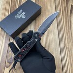 Folding Knife Factory - Chris Reeves Style 8cr13mov Carbon Fiber