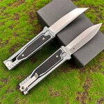 Tactical Pocket Knife Supplier - EXO-M D2 Blade Double Action Self Defense