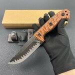 Handmade Hunting Knife Supplier - M26 Fixed Blade with Leather Sheath