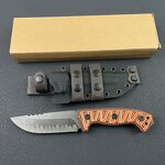 Handmade Hunting Knife Supplier - M26 Fixed Blade with Leather Sheath
