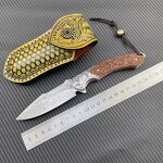 Pocket Folding Knife Supplier - CNC Engrave Damascus VG10 Blade Survival