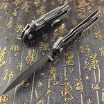 Damascus Folding Knife Factory - Steel Blade Outdoor Hunting Rescue