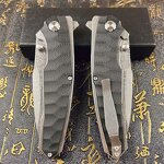 Damascus Folding Knife Factory - Steel Blade Outdoor Hunting Rescue