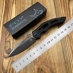 Pocket Knife Supplier - 033 Black Drop Point Blade EDC Camping