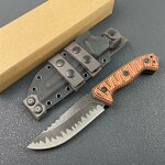 Handmade Hunting Knife Supplier - M26 Fixed Blade with Leather Sheath